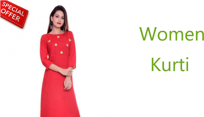 Kurti2 - Girl (1140x380), Png Download