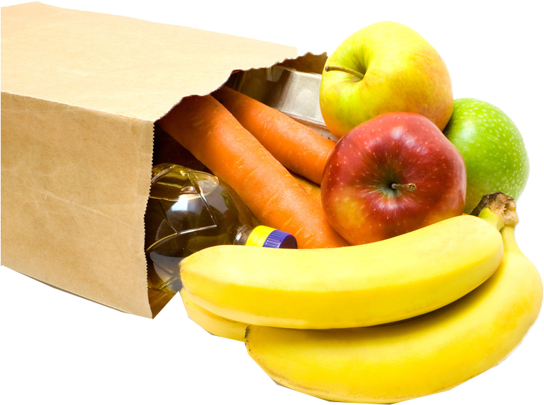 Food Bag Png Free Image - Grocery Delivery Flyer (795x780), Png Download