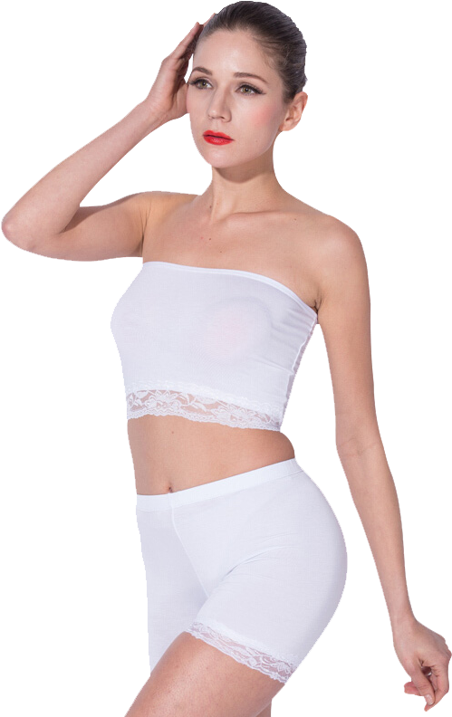 Langsha Wrapped Chest Safety Pants Women's Seamless - Girl (800x800), Png Download