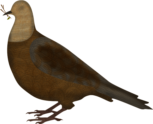 Noah Sends Out A Dove - Pigeons And Doves (650x506), Png Download