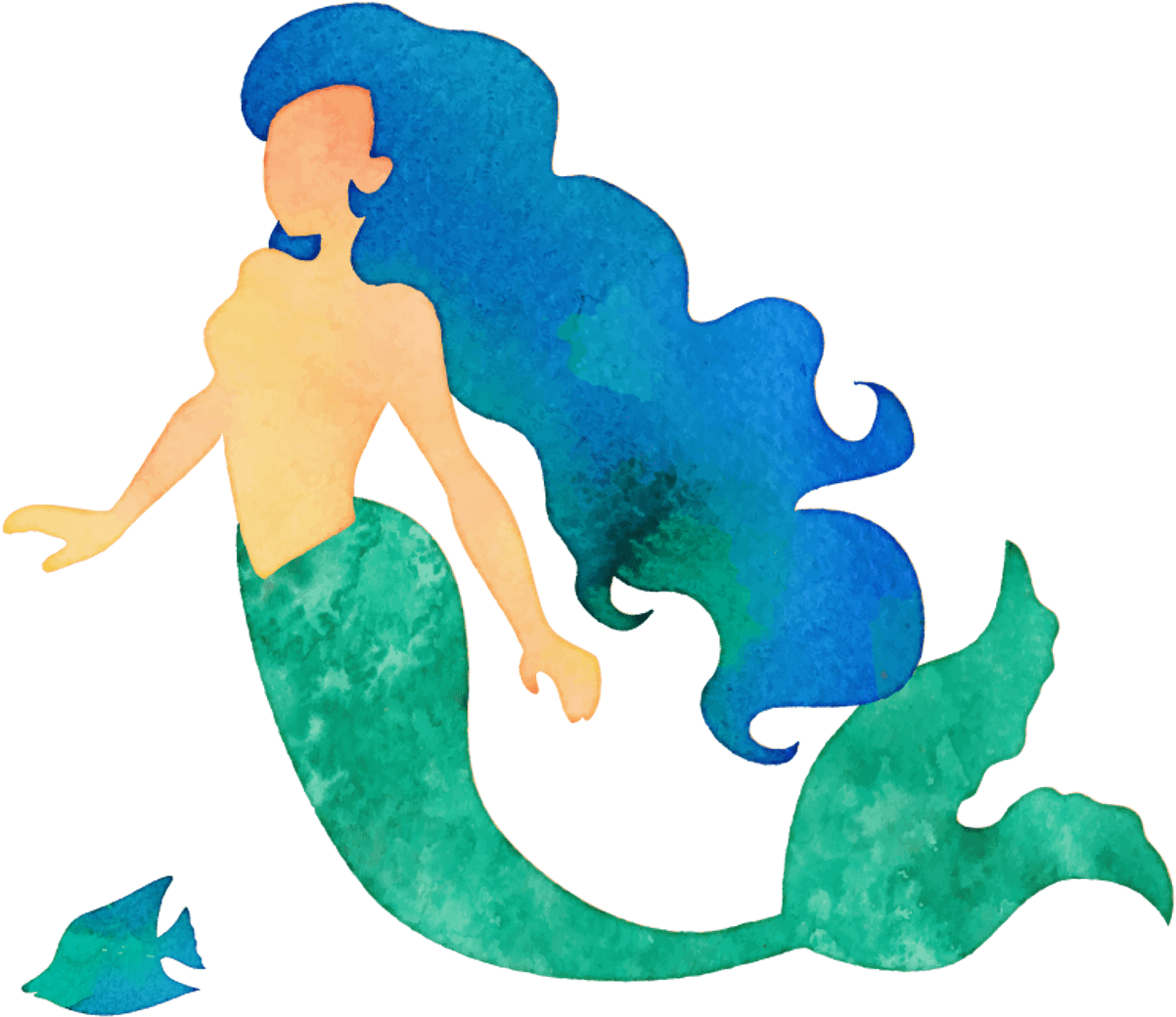 Mermaid - Illustration (1363x1136), Png Download