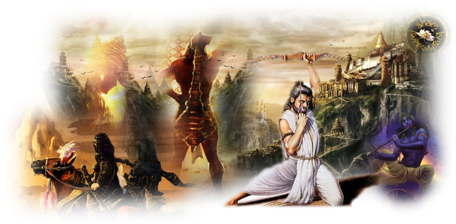 Making Out Age Of Pandavas And Krishna During Mahabharata - Arjuna In Mahabharata (1628x826), Png Download