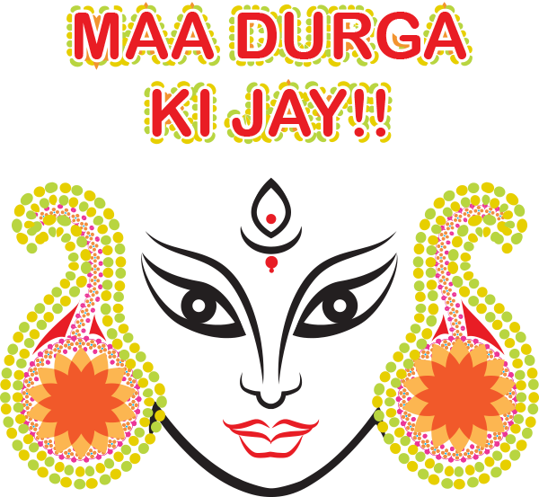 Navratri Stickers Messages Sticker-4 - Happy Navratri Sticker Png (600x553), Png Download