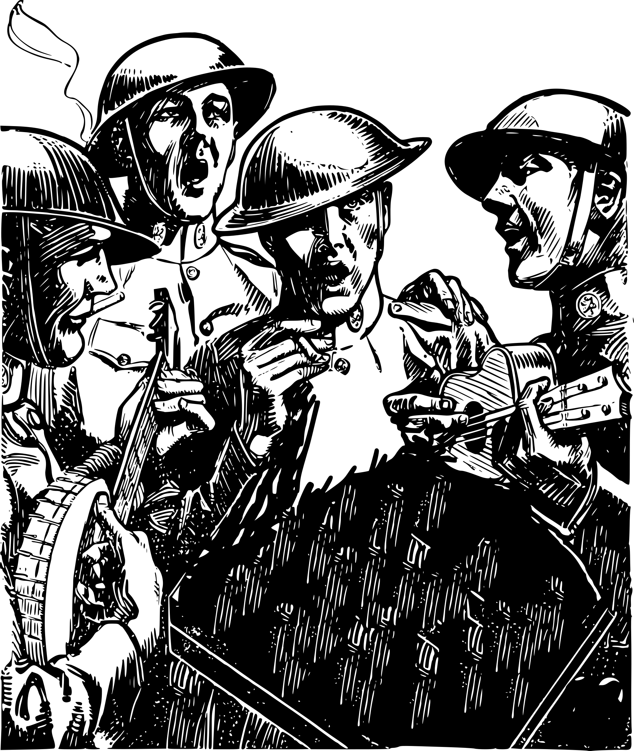 This Free Icons Png Design Of Singing Soldiers (2024x2400), Png Download