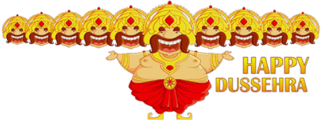 Happy Dussehra Png Text (640x480), Png Download
