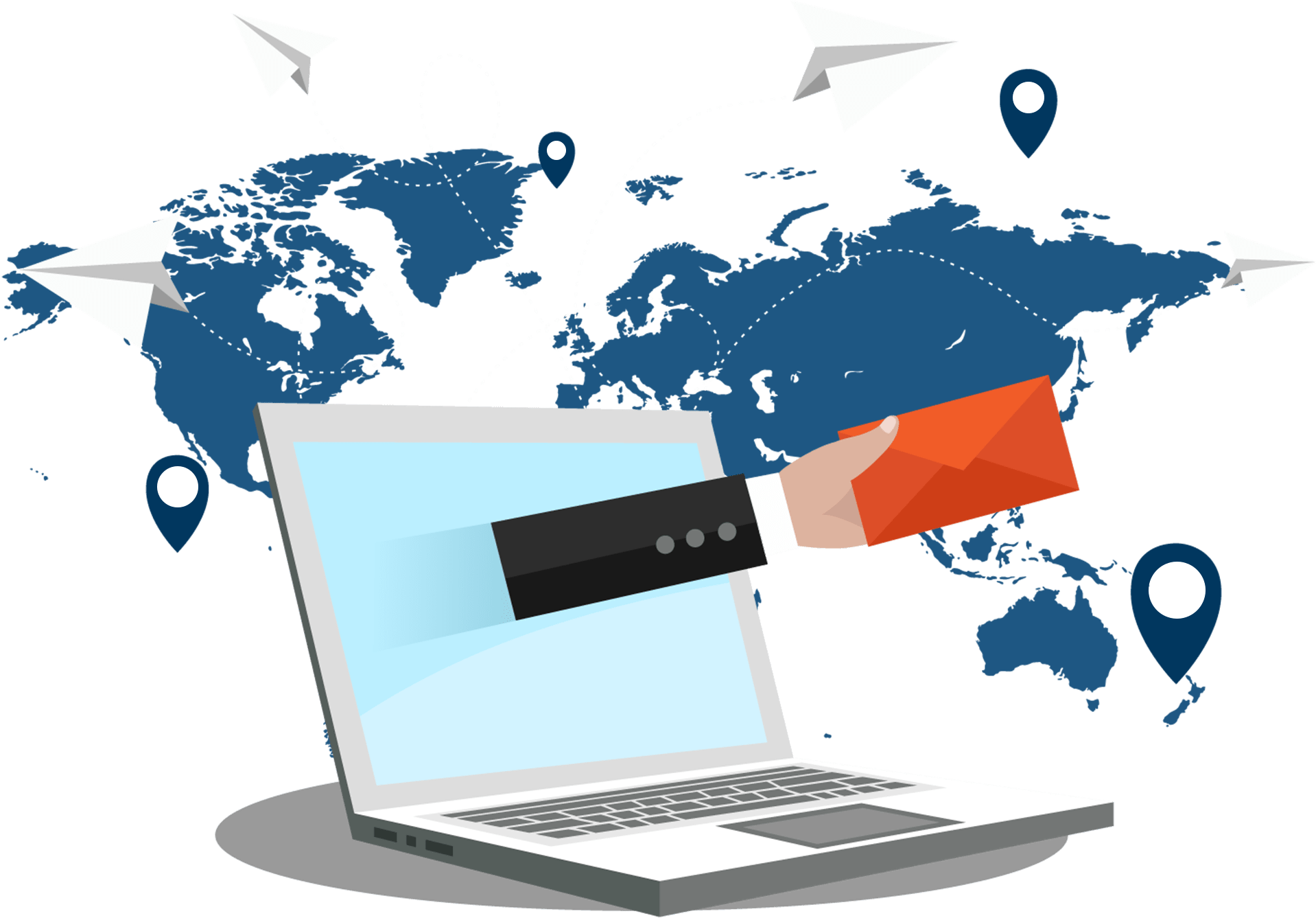 Email Marketing Services - Email Marketing Images Png (2000x1600), Png Download