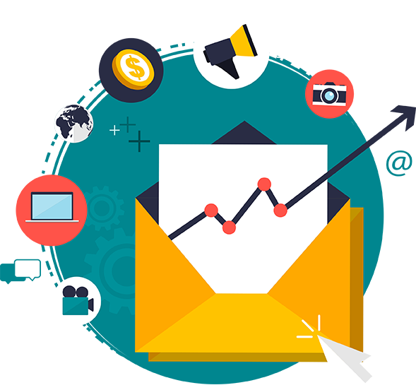 Email Marketing Clipart Transparent - Leads Email Marketing (589x552), Png Download