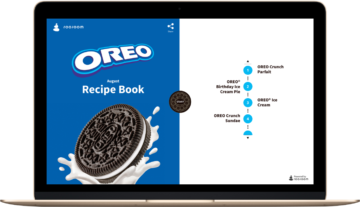 Roojoom Exmpl 01 - Oreo (1428x898), Png Download