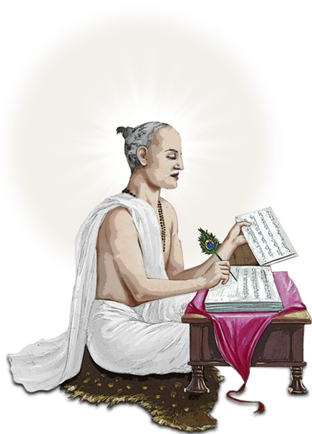 Goswami Tulsidas Was A Great Scholar Of The Vedic Scriptures - Sitting (804x627), Png Download