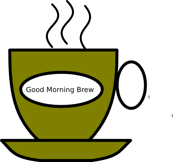 Image Stock Brew Clip Art At Clker Com Online - Good Morning Logo Transparent Png (600x558), Png Download