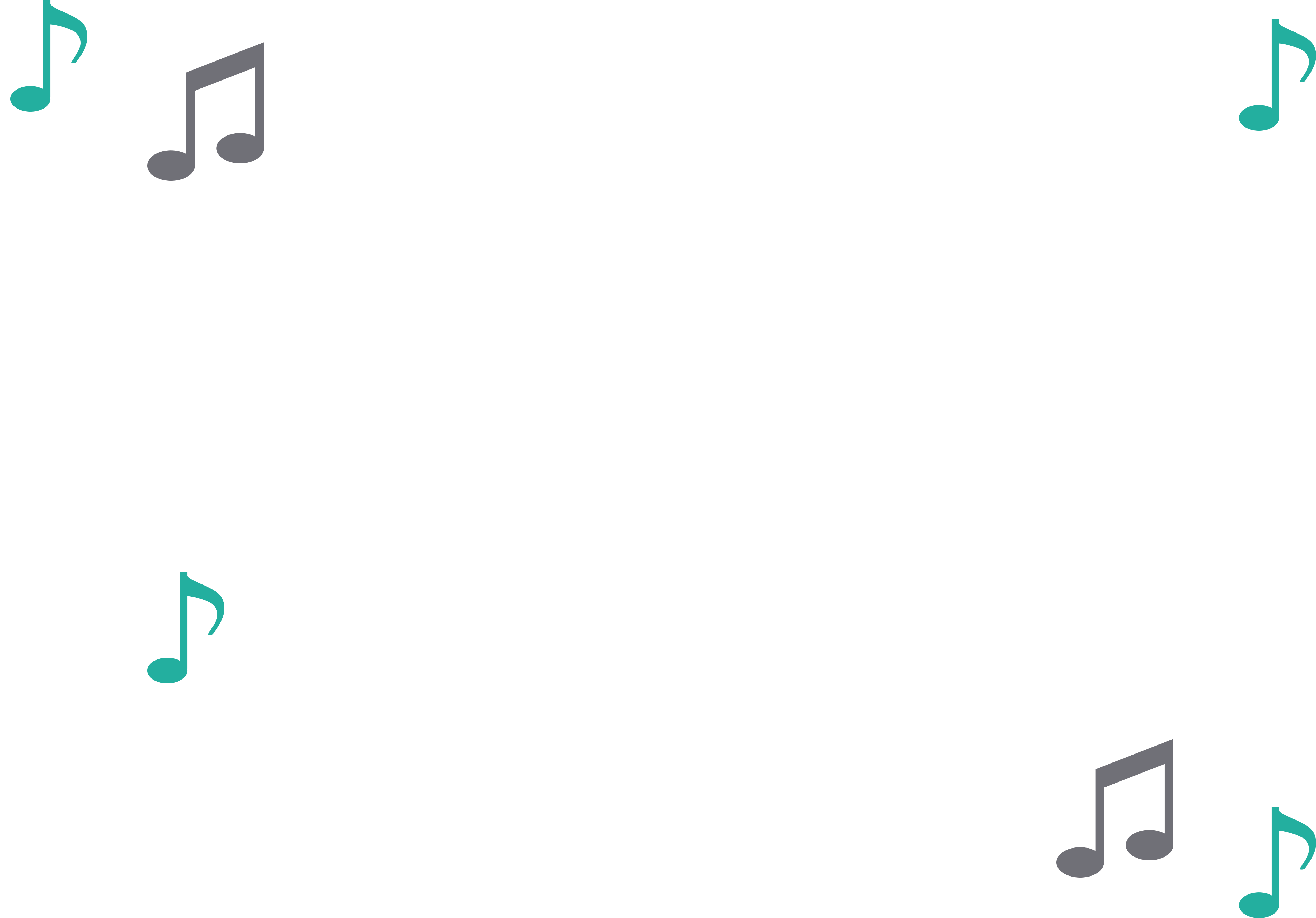 Music-notes - Clock (4608x3456), Png Download