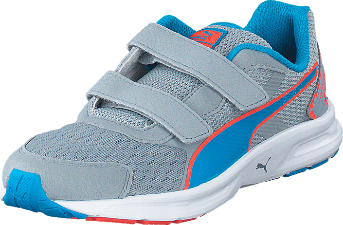 Puma Descendant V3 V Kids Quarry Atomic Blue 54358 - Sneakers (705x462), Png Download
