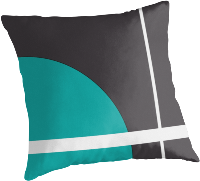 Blue Line Throw Pillows Http - Juggernog (875x875), Png Download