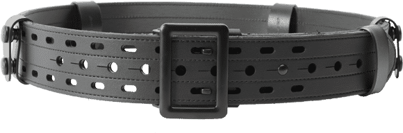 Auto-lock Belt - Ceinturon Police Cuir (600x600), Png Download