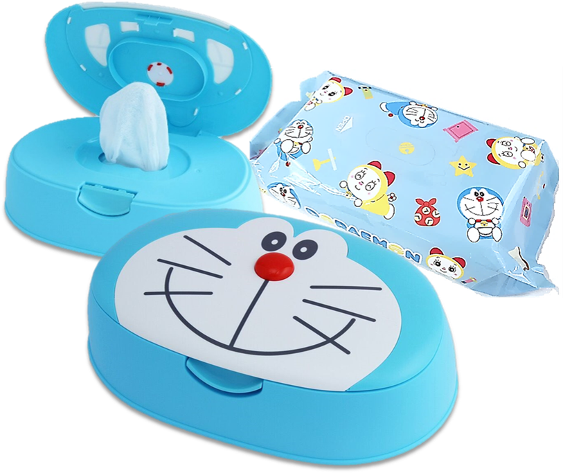 Buy Any 2 Cartons And Get To Choose A Doraemon Case - Wet Wipe (866x907), Png Download