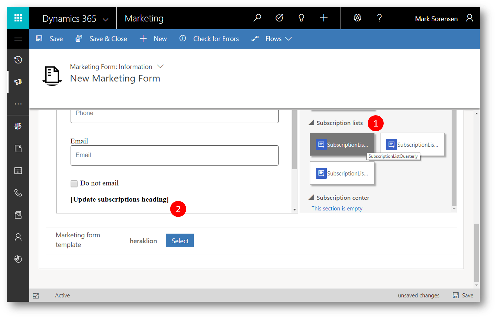 Toolbox To The Subscription Lists Section To Find A - Microsoft Dynamics 365 (1897x1222), Png Download