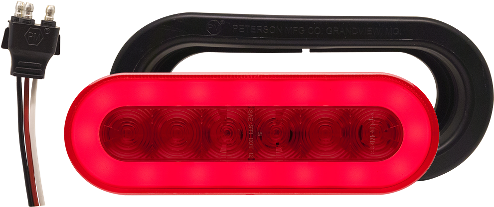Stl111krbp Glolight Oval Sealed Led Red Stop/turn/tail - Light (1200x1200), Png Download