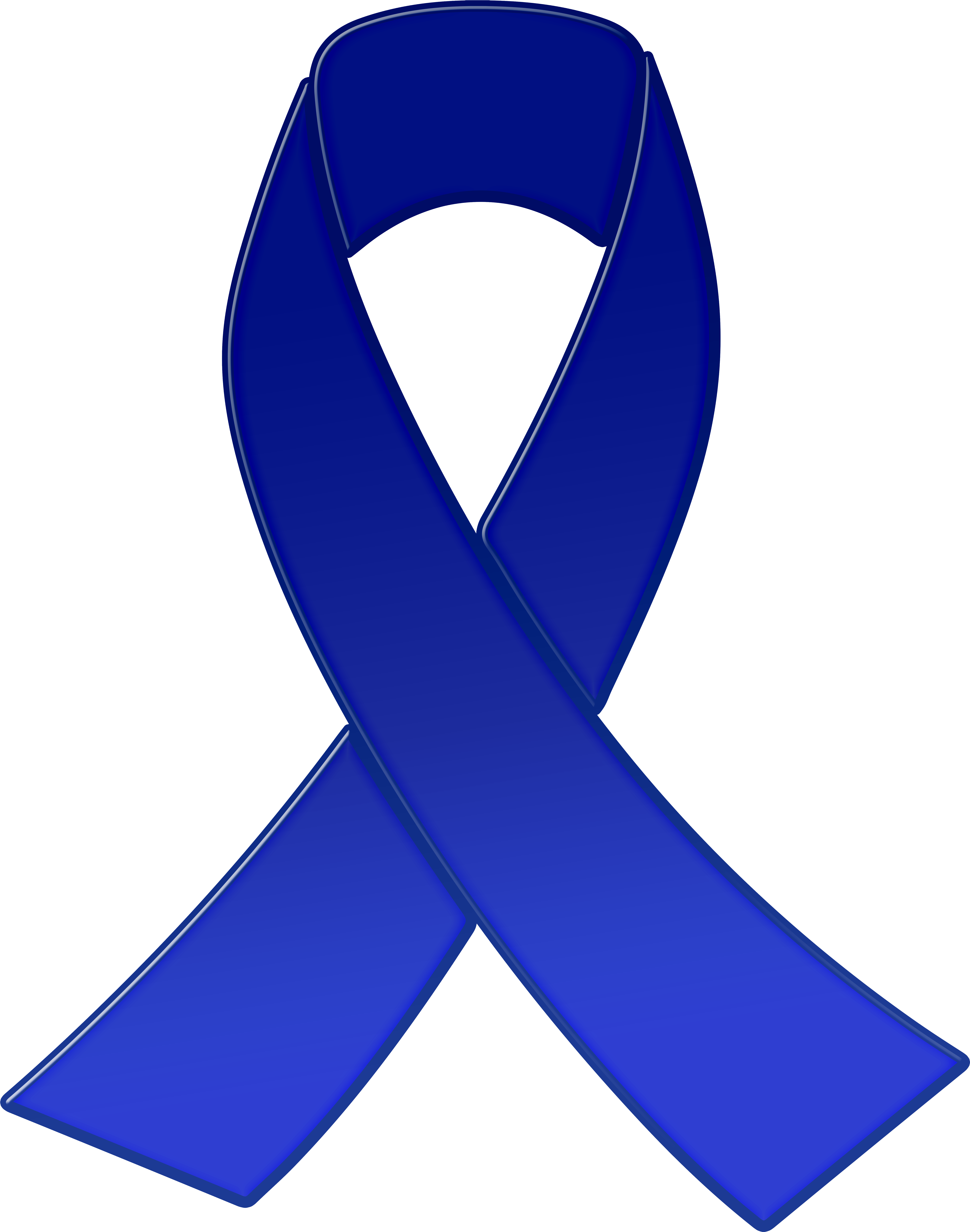 Blue Awareness Ribbon Png Clipart (6335x8000), Png Download