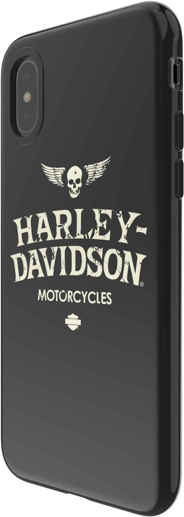 7917 Harley-davidson® Matte Finish Phone Shell Wings (2500x2500), Png Download
