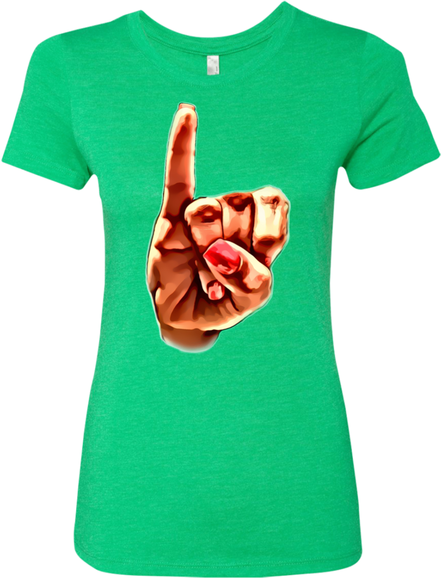 Aka Pinky Up Ladies' Triblend T-shirt - T-shirt (1155x1155), Png Download