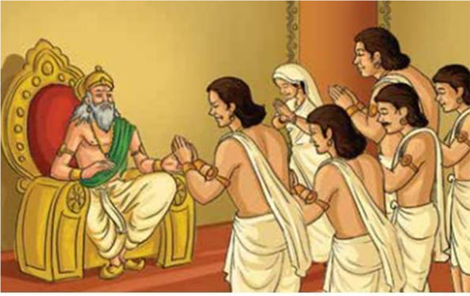 The Return Of The Pandavas - Pandavas Return From Exile (1200x600), Png Download