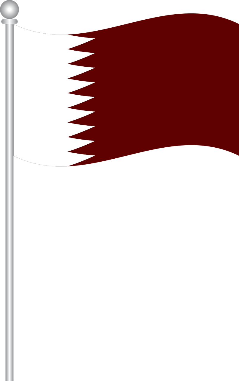 Flag Of Qatar,qatar,flag,world Flag,free Vector Graphics,free - Qatar Flag Logo Png (804x1280), Png Download
