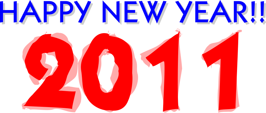 How To Set Use Happy New Year 2011 Icon Png (900x382), Png Download