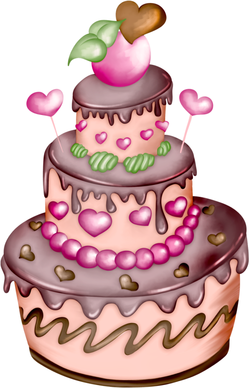 Gateaux Birthday Cake Clip Art, Birthday Treats, Birthday (519x800), Png Download