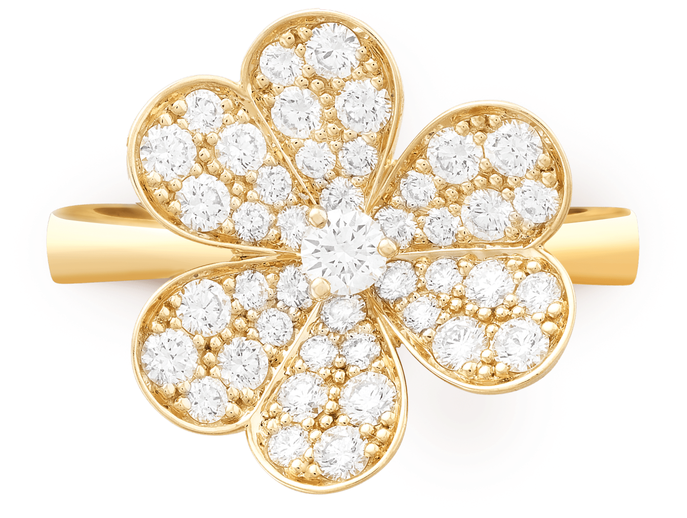 Frivole Ring, 1 Flower, Small Model, - Crystal (2000x2000), Png Download