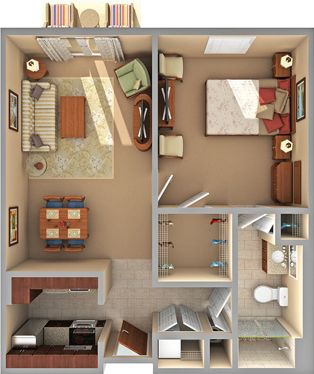 Glenaire Has Three Apartment Buildings Offering A Variety - 785 Sq Ft Apartment (740x740), Png Download