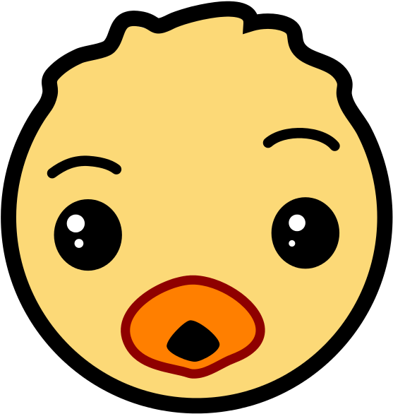 Chick Icon - Dibujo Cara De Pollito (573x600), Png Download