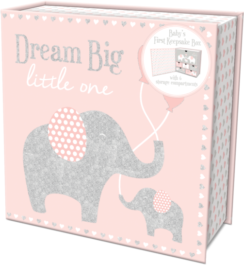 Ella's Dream Baby's First Keepsake Box - Indian Elephant (600x600), Png Download