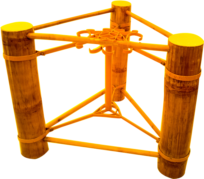 Bamboo Set Of 3 Chairs And Triangular Top Tea Table - Wood (1000x1000), Png Download