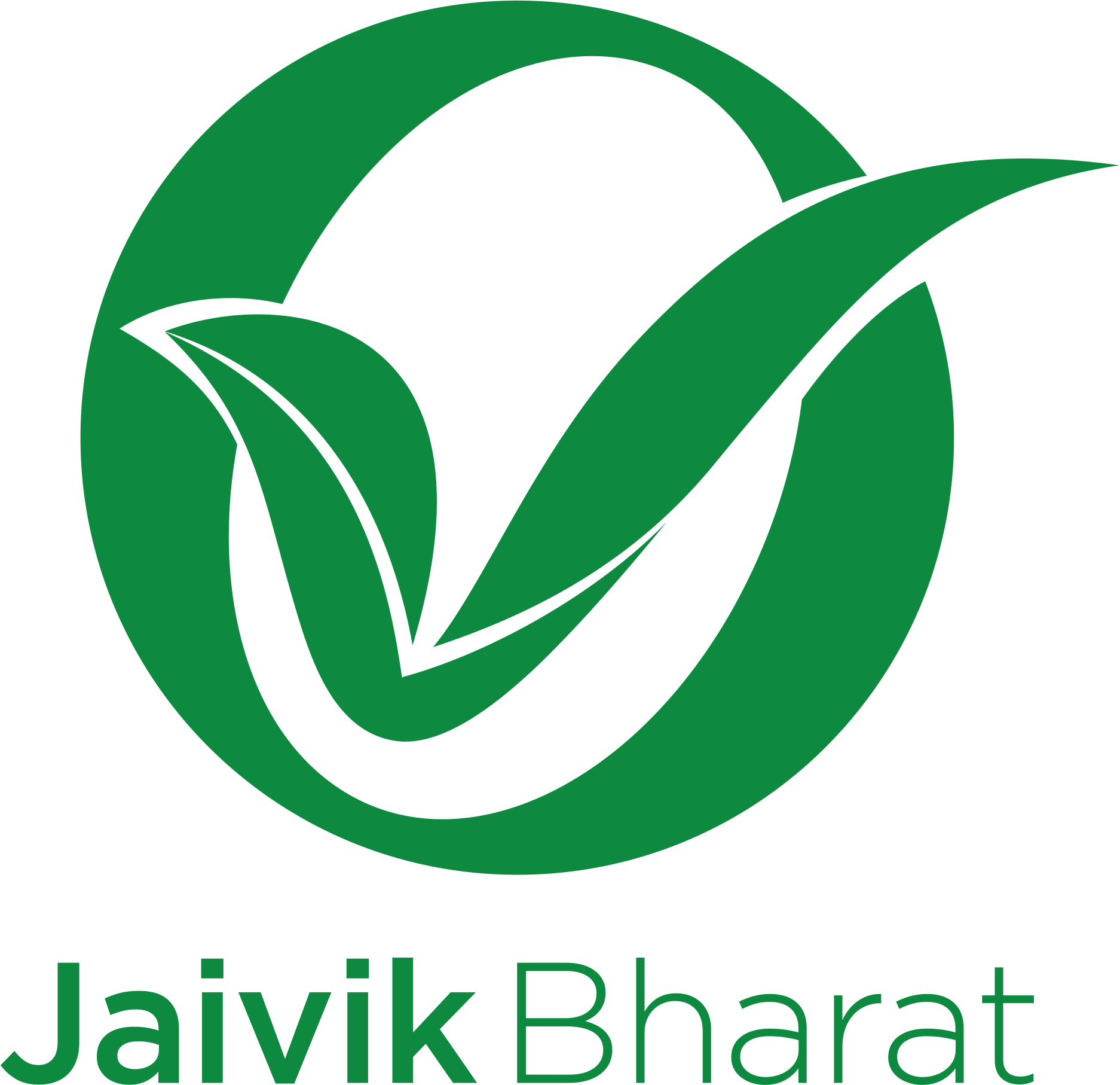 Jaivik Bharat Logo - Organic Food Logo India (1874x1814), Png Download