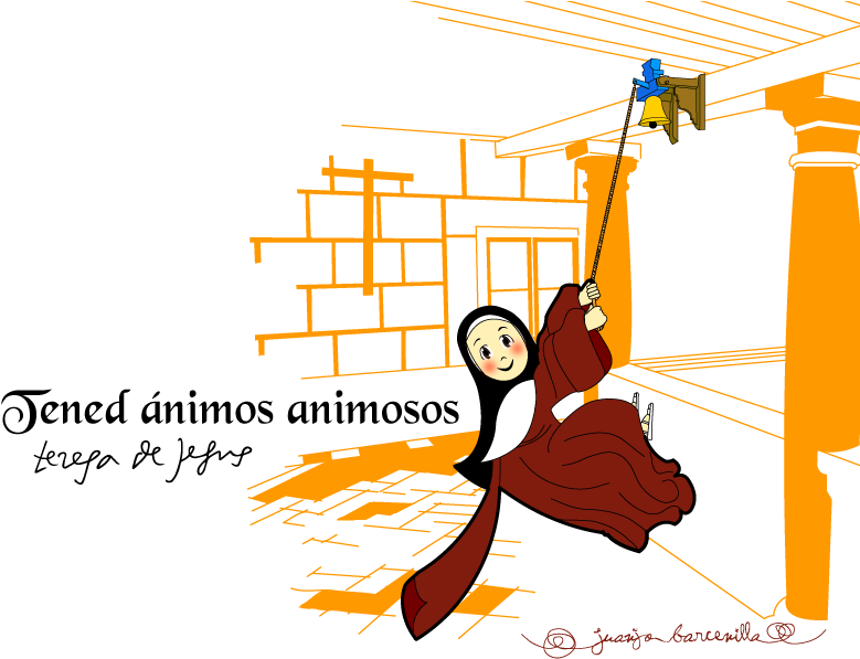 Teresa Of Jesus Ringing The Bell - Illustration (800x600), Png Download