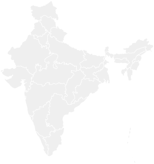 Online Map Of India (500x663), Png Download