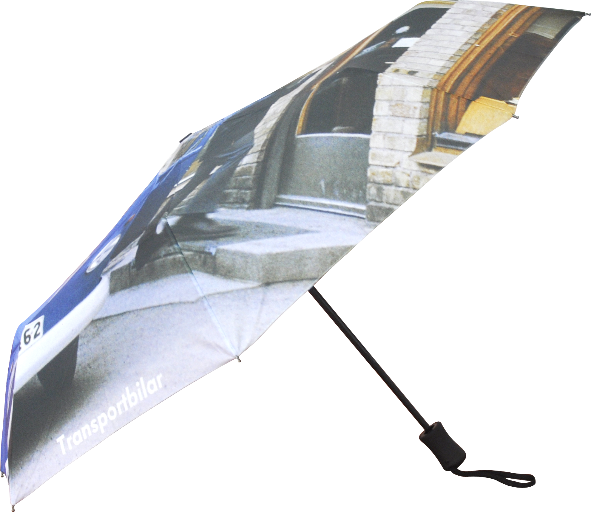 21 Inches Three Folding Over Print Umbrella Automatic - Umbrella (1981x1718), Png Download