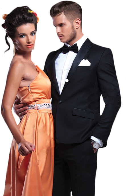 Ladies - Dress Gents & Ladies (491x716), Png Download