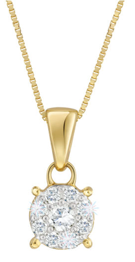 Buy Online Jewellery - Simple Diamond Necklace (600x600), Png Download