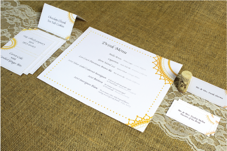 Lisa Wedding-07 - Place Card (1000x514), Png Download