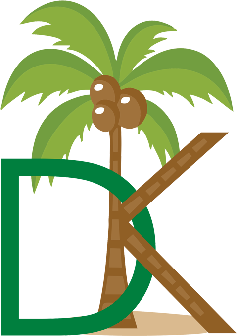Coconut Palm Tree Clip Art - Cartoon Palm Tree Png (479x677), Png Download