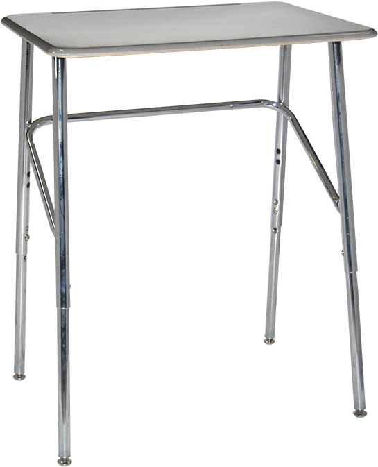 7sd40s Adjustable Study Desk With Solid Plastic Top - Skladací Kempingový Stôl (576x698), Png Download