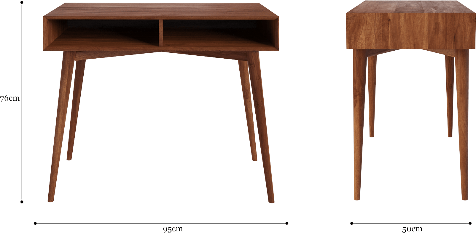 Frank Small Study Desk - End Table (2000x1036), Png Download