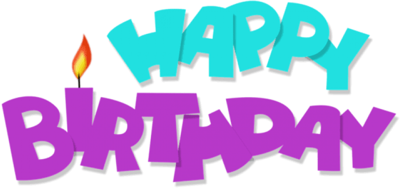 Free Png Download Happy Birthday Transparent Blue And - Pink Happy Birthday Text Png (850x435), Png Download