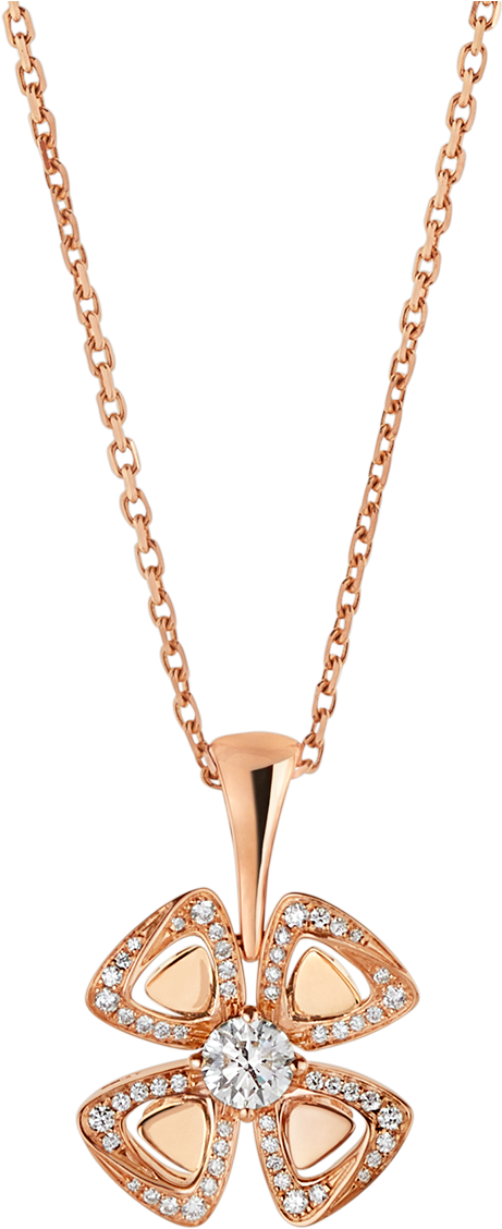 Fiorever Necklaces Necklaces Rose Gold Pink - Tiffany Kette Gold Herz (1800x1405), Png Download