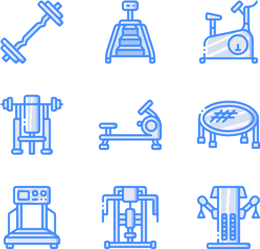Gym Equipment - Тренажеры Иконки (600x564), Png Download