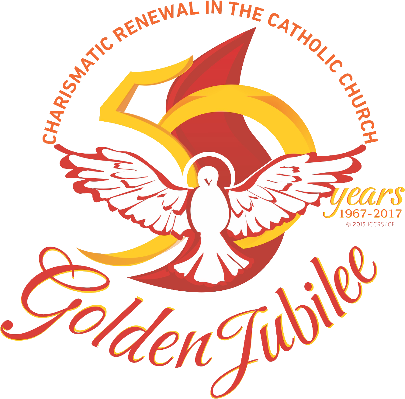 Golden Jubilee Rcc Png - Catholic Charismatic Renewal 50 Years (1332x1312), Png Download