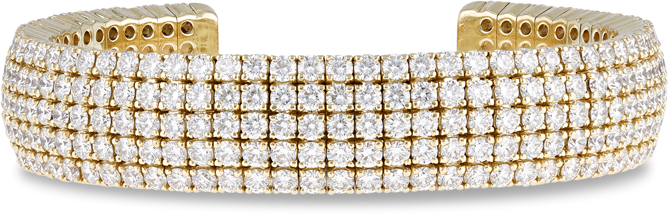 Diamond Cuff Bracelet, - Bangle (2500x2000), Png Download
