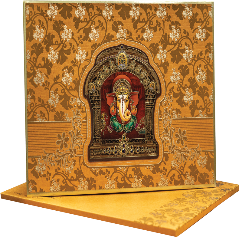 Wedding Cards - Hindu Marriage Card Designs (800x796), Png Download