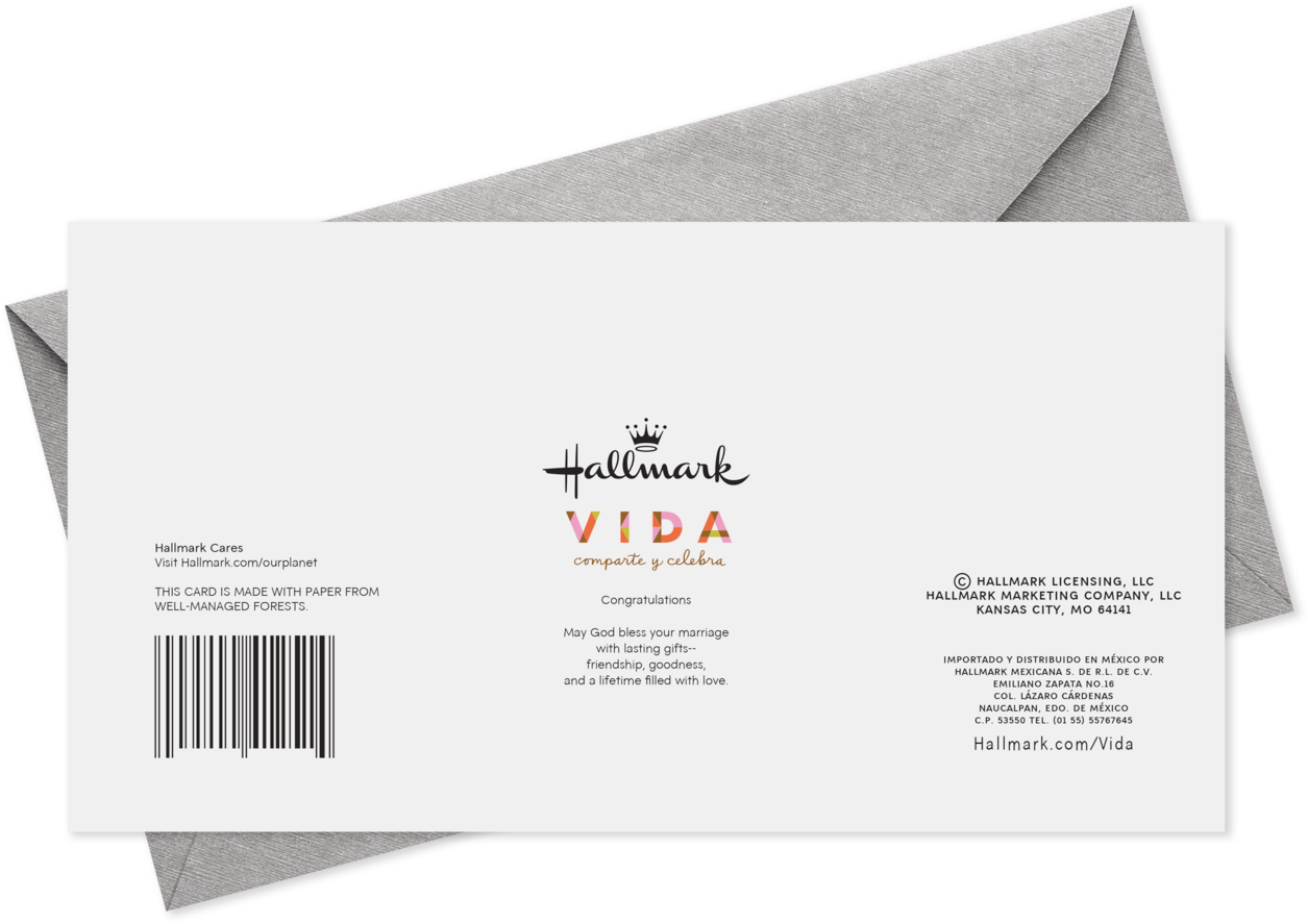Doves And Flowers Spanish-language Money Holder Wedding - Envelope (1470x1470), Png Download